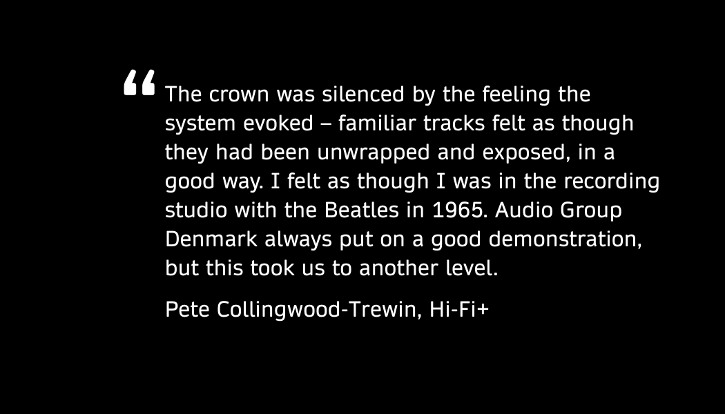 Audio Group Denmark launched Børresen M8 Gold Signature and Aavik M-880